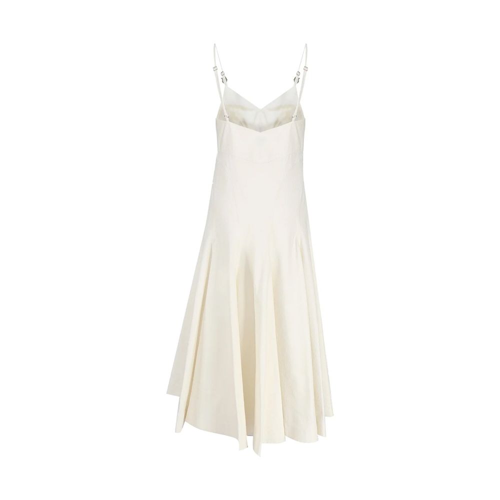 Bottega Veneta White Cotton Casual Dress