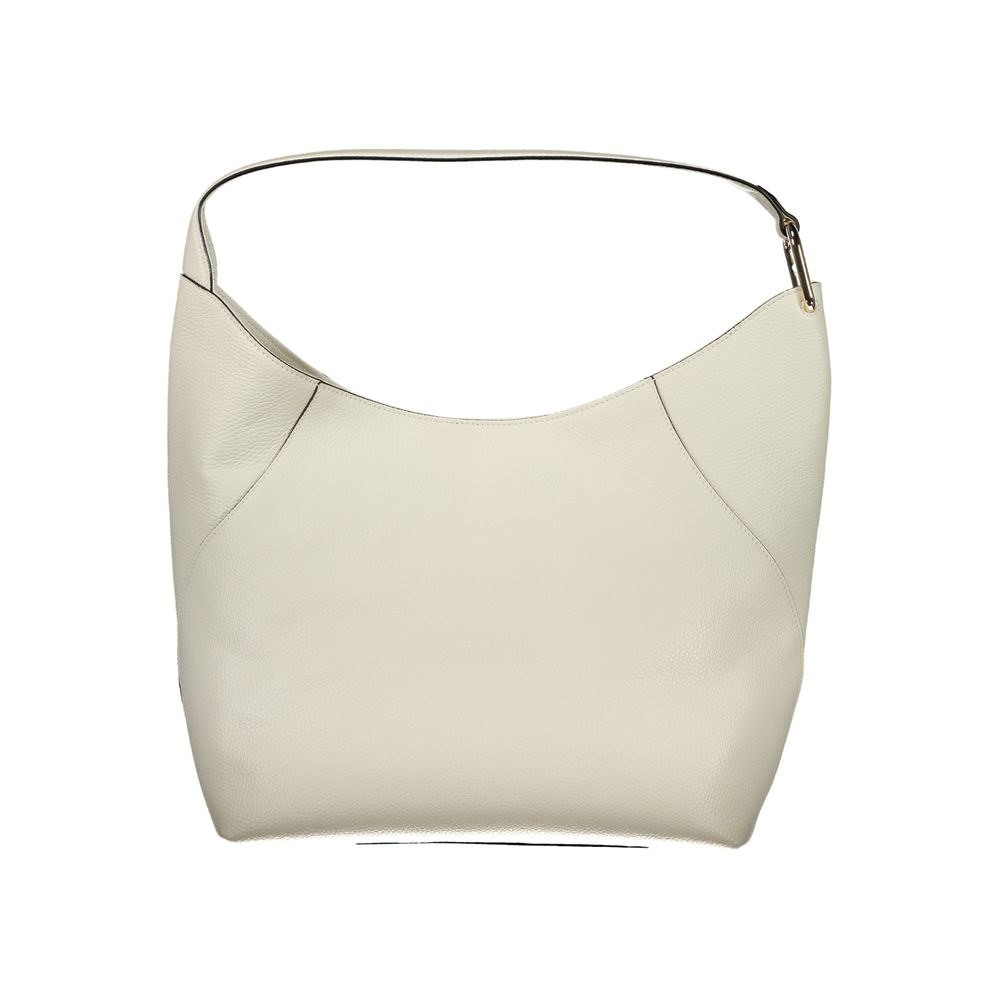 Furla White Leather Women's Bag – Lara Shoulder Bag, Magnetic Closure, 100% Leather, Logo