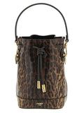 Fendi Brown Karung Snakeskin Mini Bucket Bag – 'Mon Trésor', Drawstring Closure, Gold Metal, Italian