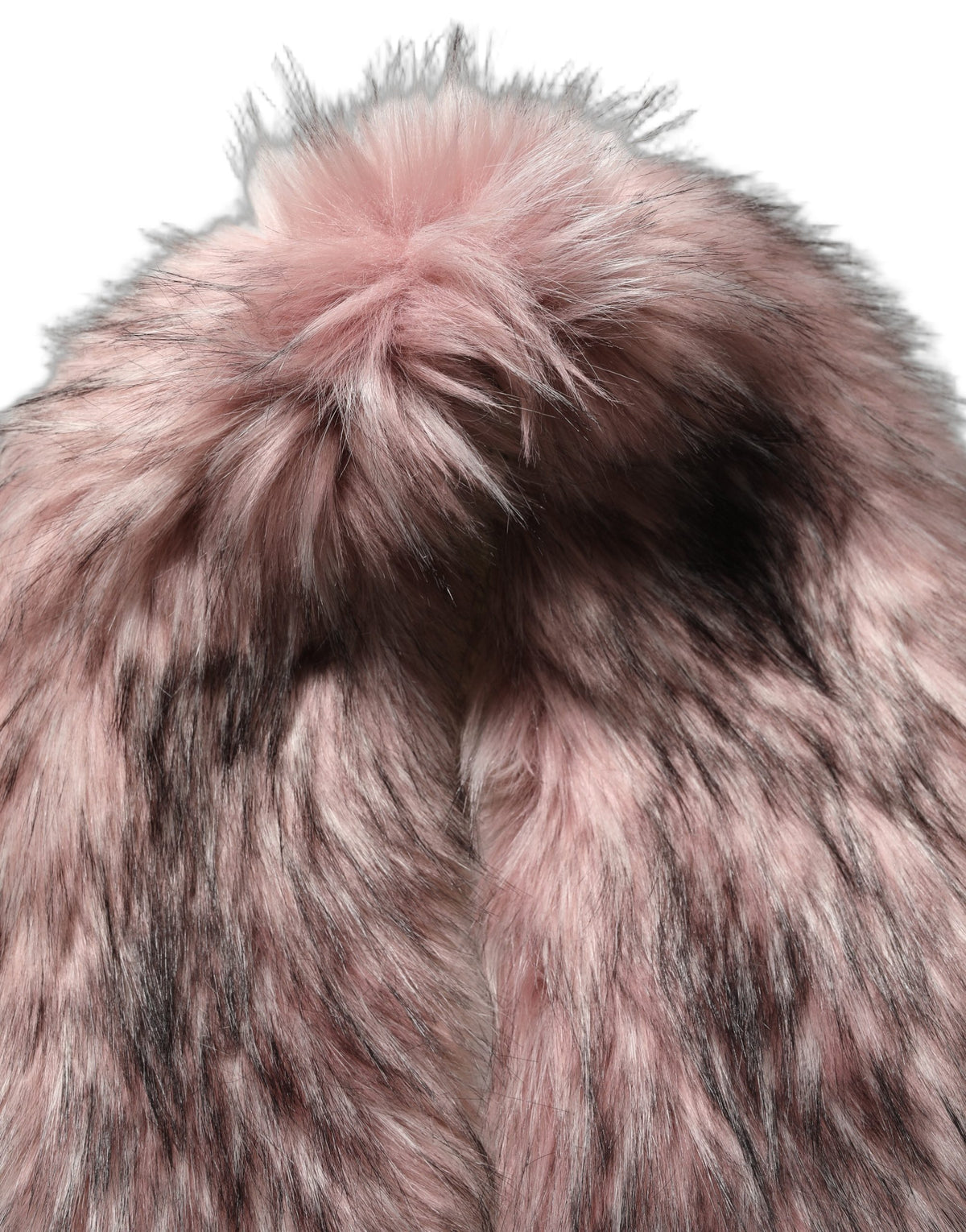 Dolce & Gabbana Pink 85% Acrylic Faux Fur Shrug Vest Top – Front Tie, Italian