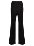 Moschino Black 63% Viscose-Wool Elegant Trousers – Wide Fit, Pleated, Italian
