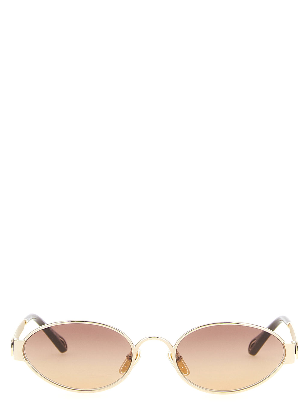 Chloé Multicolored Metal Sunglasses – '54' Model, Nylon Lenses, UV Protection, Logo, Italian