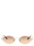Chloé Multicolored Metal Sunglasses – '54' Model, Nylon Lenses, UV Protection, Logo, Italian