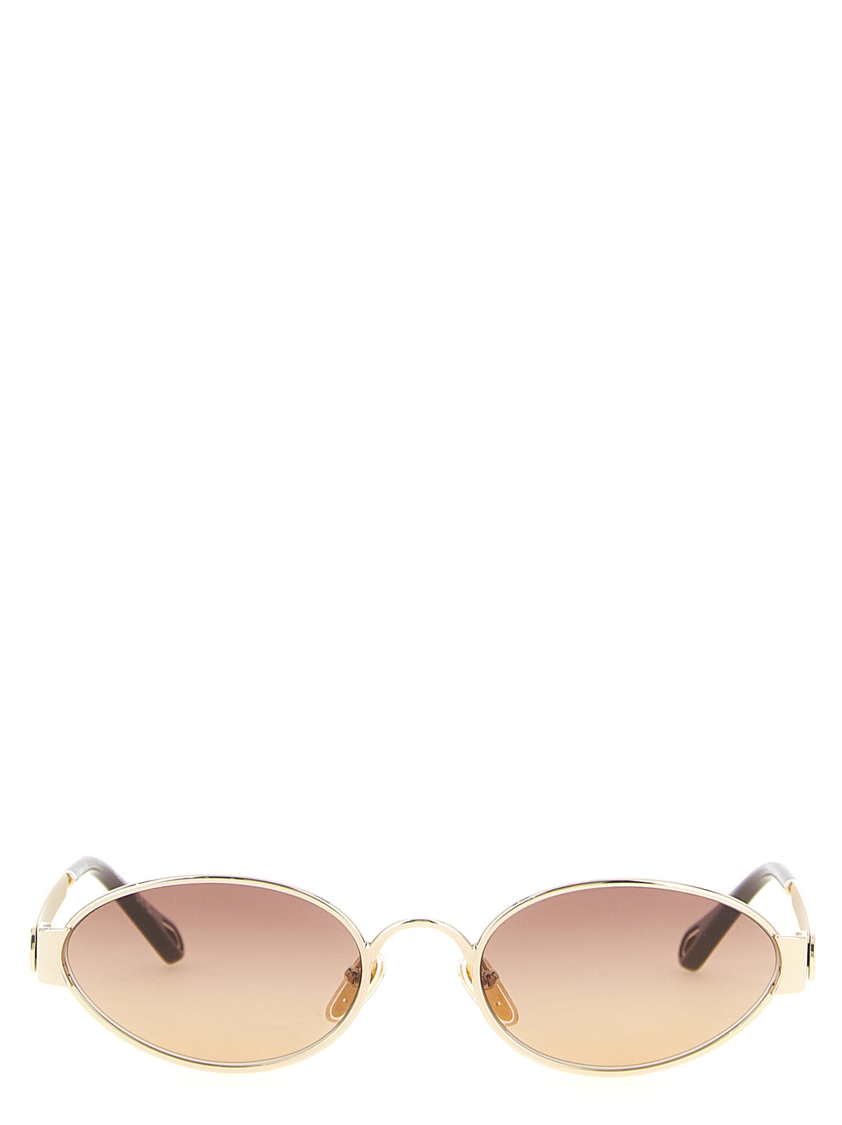 Chloé Multicolored Metal Sunglasses – '54' Model, Nylon Lenses, UV Protection, Logo, Italian