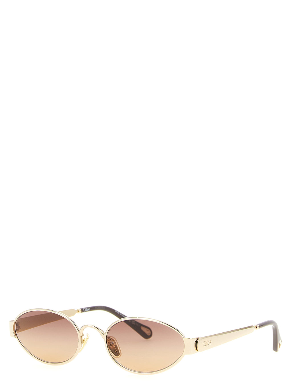 Chloé Multicolored Metal Sunglasses – '54' Model, Nylon Lenses, UV Protection, Logo, Italian