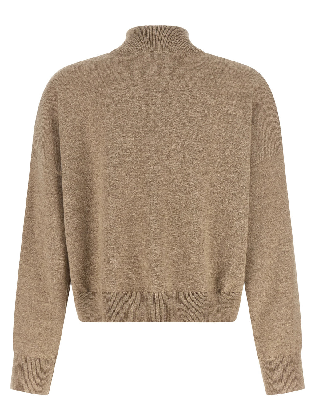 Brunello Cucinelli Beige 100% Cashmere Sequin Cardigan