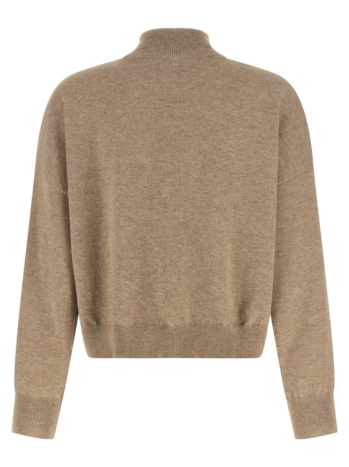 Brunello Cucinelli Beige 100% Cashmere Sequin Cardigan