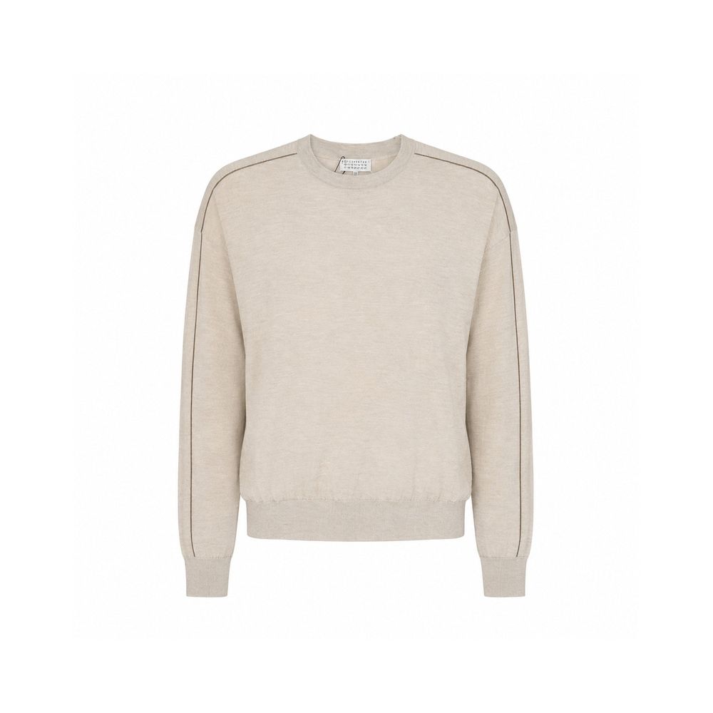 Brunello Cucinelli Beige Cashmere-Silk Sweater
