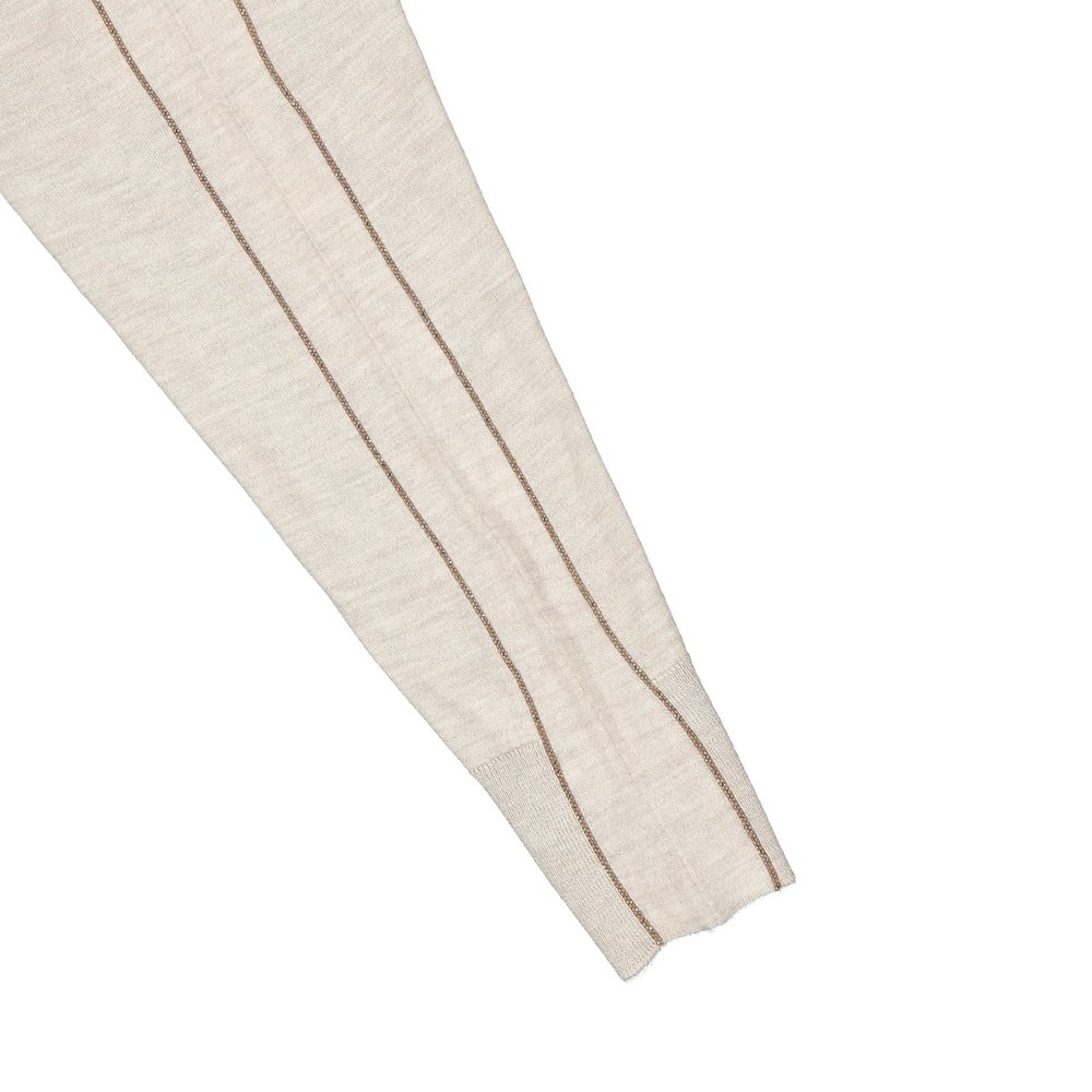 Brunello Cucinelli Beige Cashmere-Silk Sweater