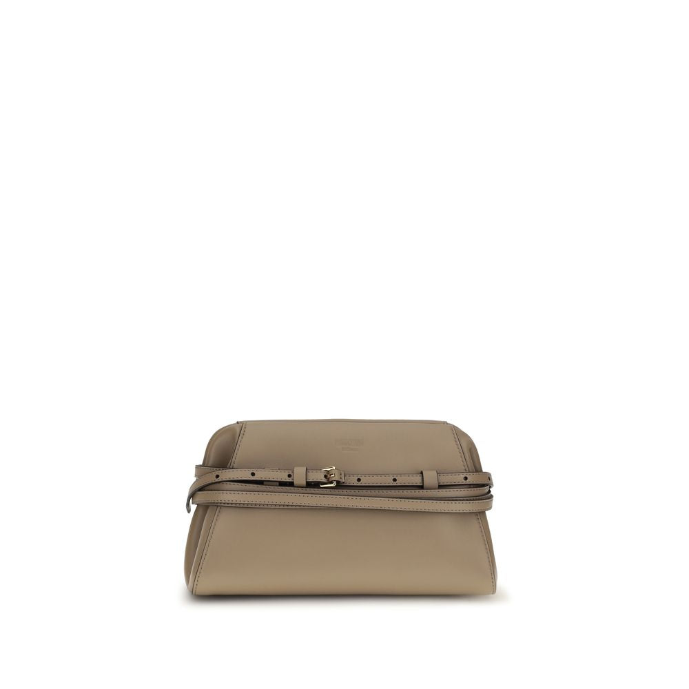 Moschino Beige Goatskin Clutch Bag – 100% Goatskin, Italian, Women's