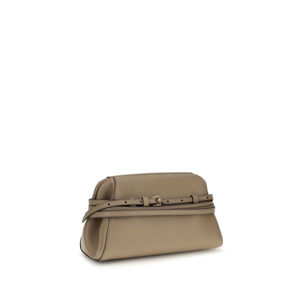 Moschino Beige Goatskin Clutch Bag – 100% Goatskin, Italian, Women's