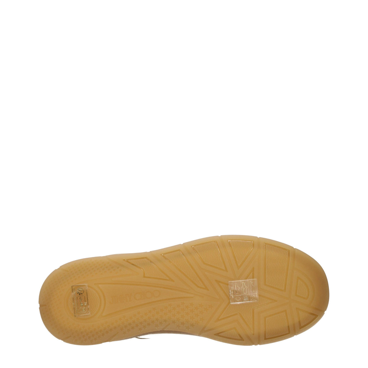 Jimmy Choo Beige Leather Low-Top Sneaker – Front and Side Logo, Italian