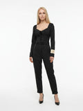 Dolce & Gabbana Black-White Jumpsuit – Slimming Silhouette, Italian Craftsmanship