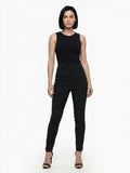 Dolce & Gabbana Black 100% Cotton Skinny Trousers – Slimming, Versatile Wardrobe Essential, Italian