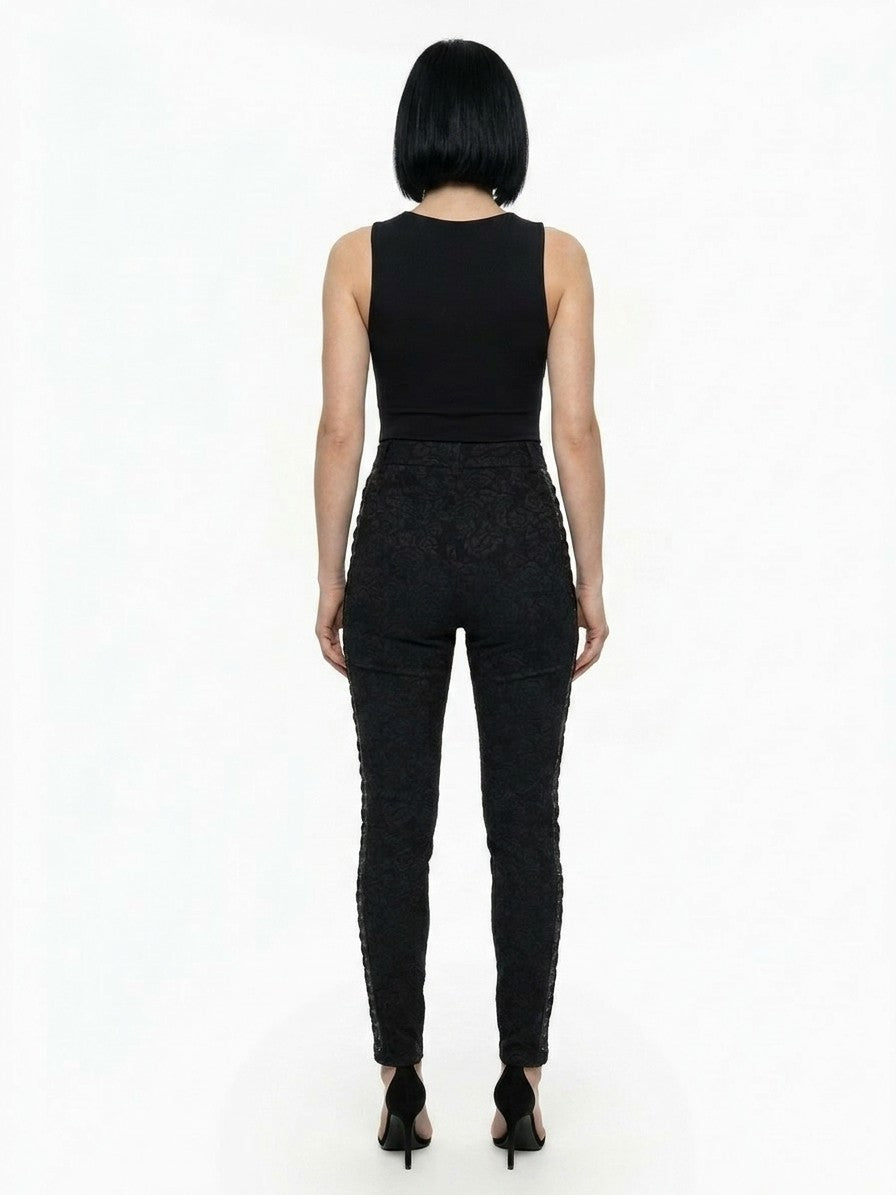 Dolce & Gabbana Black 100% Cotton Skinny Trousers – Slimming, Versatile Wardrobe Essential, Italian