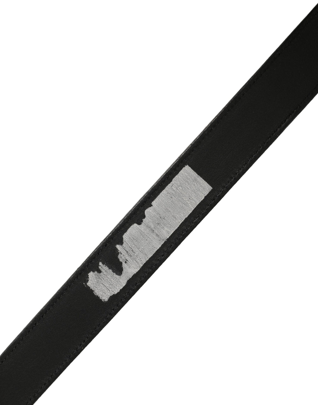 Dolce & Gabbana Black Classic Leather Belt – Silver Buckle, 2,5 cm, Logo, Italian