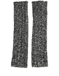 Dolce & Gabbana Black Wool-Blend Knitted Wrist Warmer – Ribbed, Virgin Wool, Logo, Italian