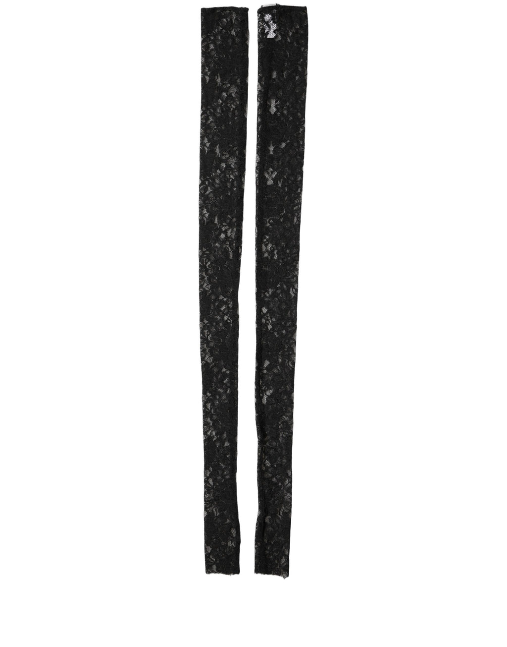 Dolce & Gabbana Black Nylon Floral Lace Wrist Warmer – Long, Logo, Italian