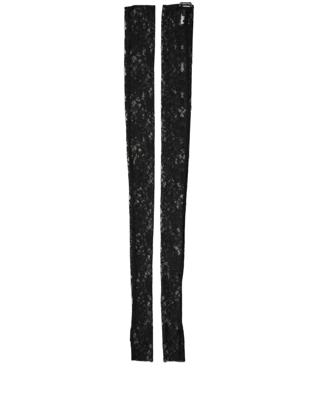 Dolce & Gabbana Black Nylon Floral Lace Wrist Warmer – Long, Logo, Italian
