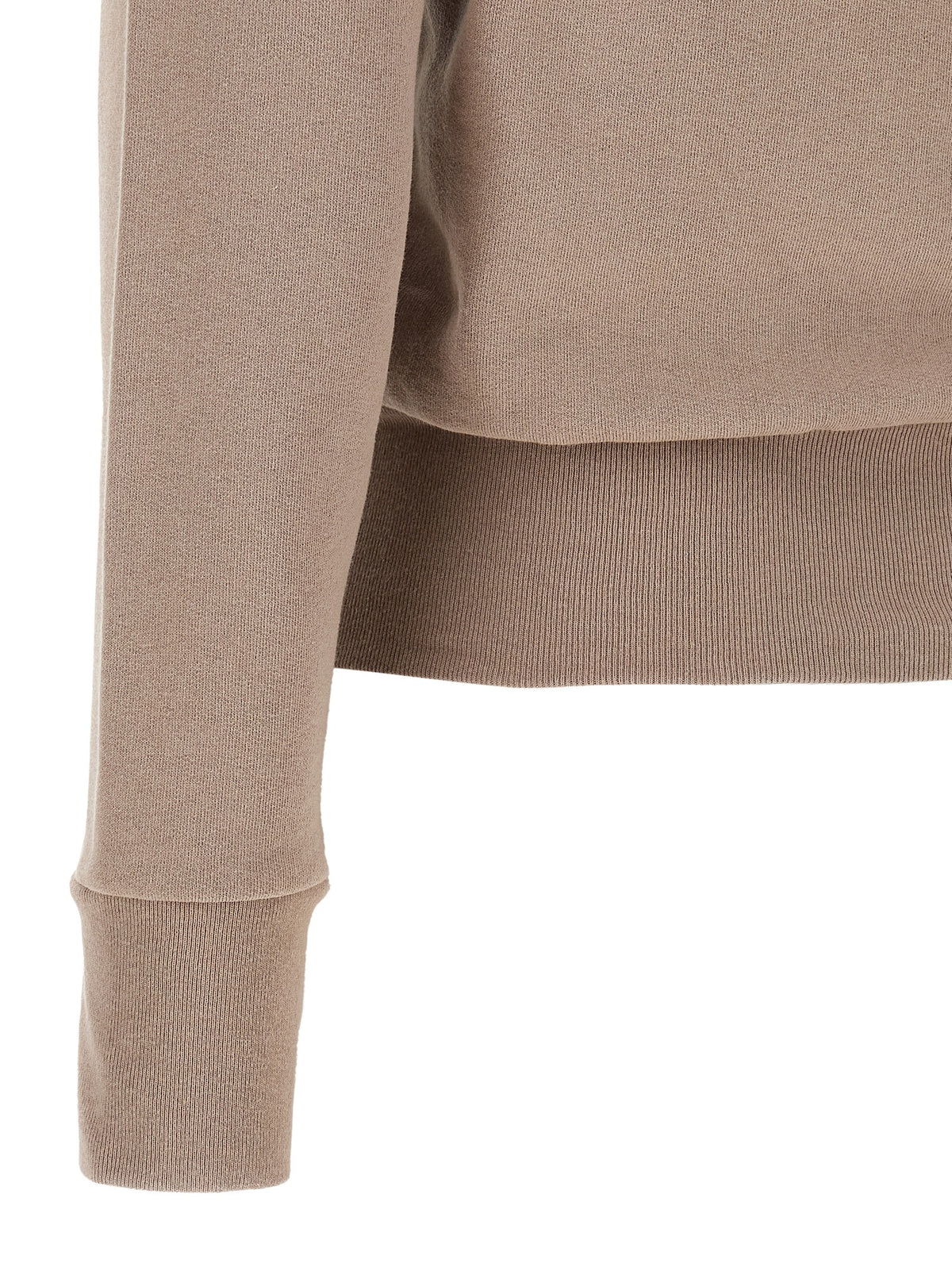 Balenciaga Pink Cotton 'Slim Zip' Sweatshirt – Wide Collar, Double Zip, Embroidered Logo, Portuguese