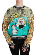 Dolce & Gabbana Year of the Pig Sequin Sweater – #DGMillennials Motif