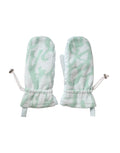 Dolce & Gabbana White-Green Nylon Wrist-Length Gloves – Viscose Lining, Logo, Italian