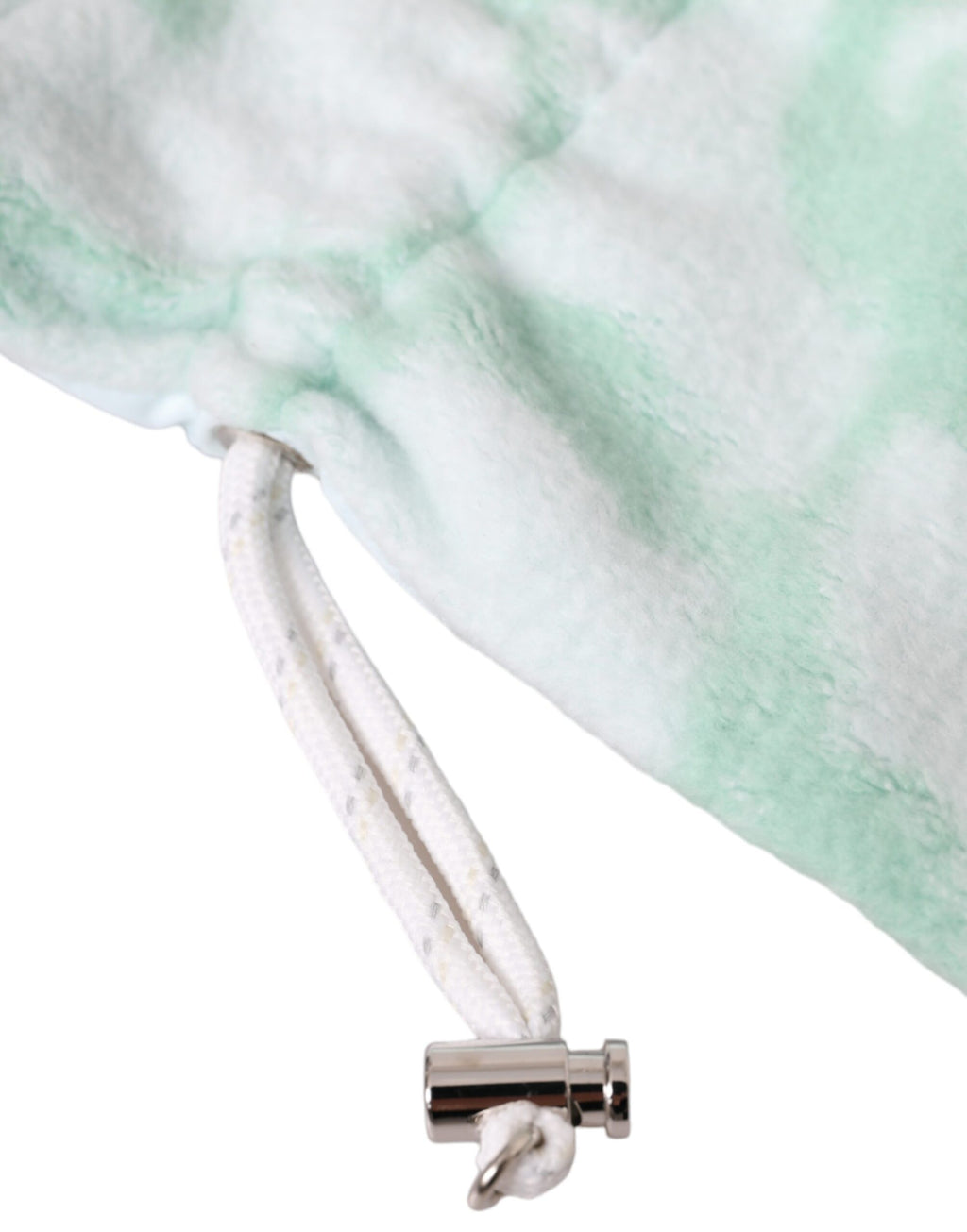 Dolce & Gabbana White-Green Nylon Wrist-Length Gloves – Viscose Lining, Logo, Italian