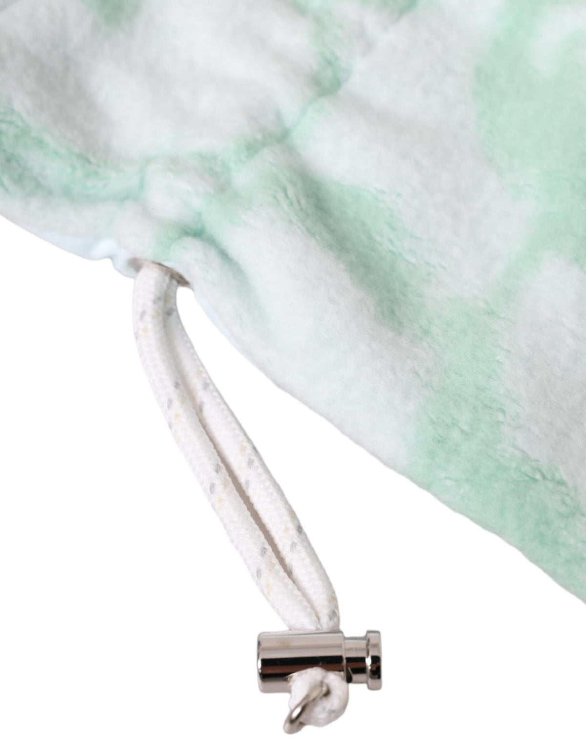 Dolce & Gabbana White-Green Nylon Wrist-Length Gloves – Viscose Lining, Logo, Italian