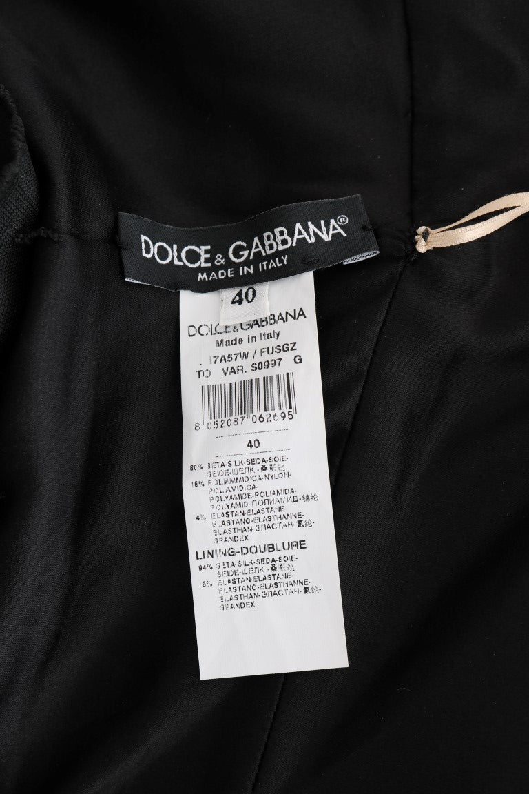 Dolce & Gabbana Gold Silk Stretch Romper Bodysuit