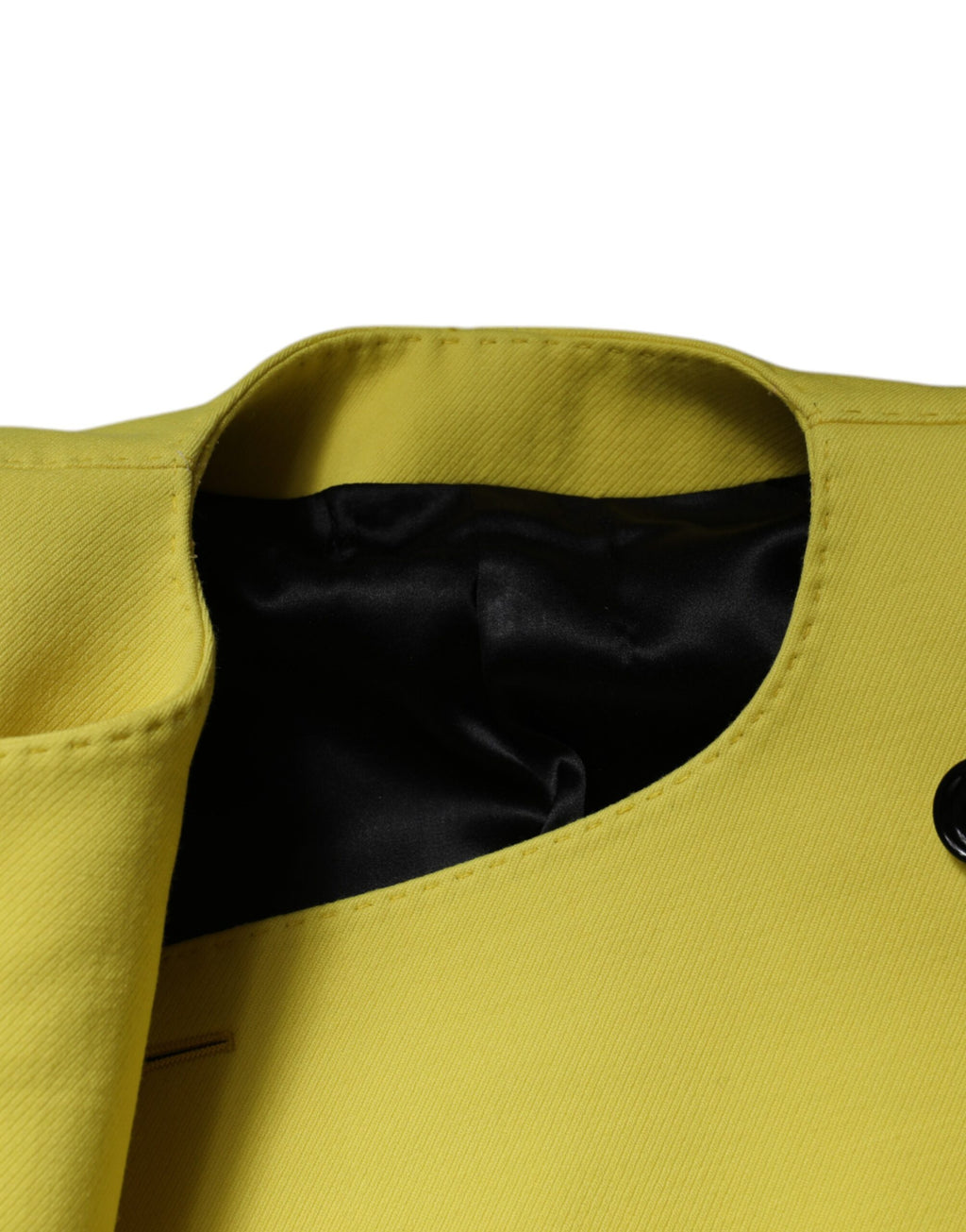 Dolce & Gabbana Lime Green 100% Virgin Wool Long-Sleeve Cropped Jacket – Silk Lining