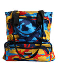 Dolce & Gabbana Multicolor Camouflage Nylon Tote Bag – Zip Closure, Two Handles + Strap, 39x40x8 cm, Italian