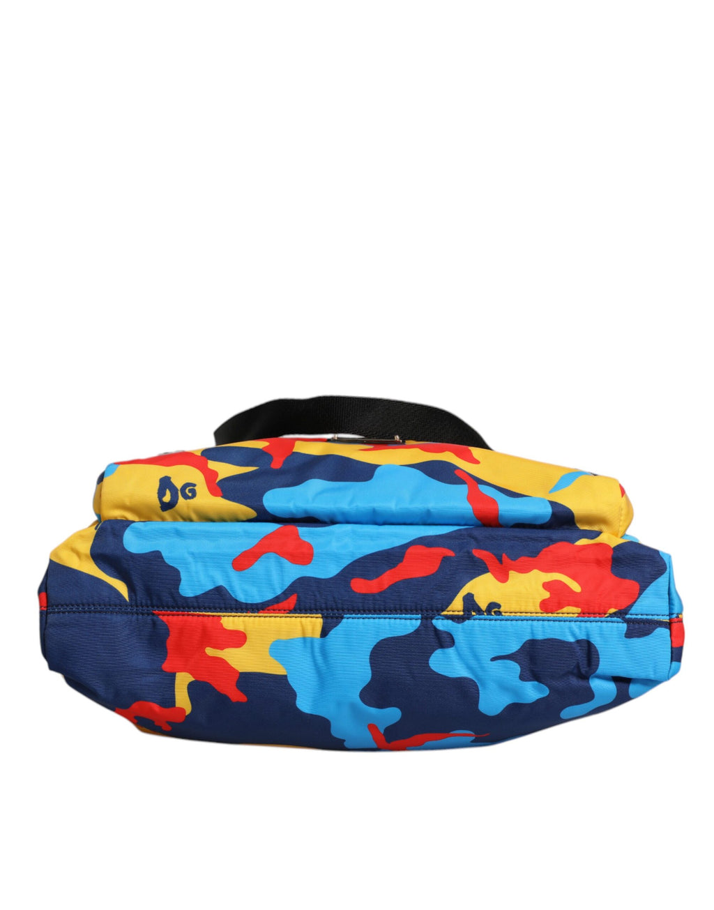 Dolce & Gabbana Multicolor Camouflage Nylon Tote Bag – Zip Closure, Two Handles + Strap, 39x40x8 cm, Italian