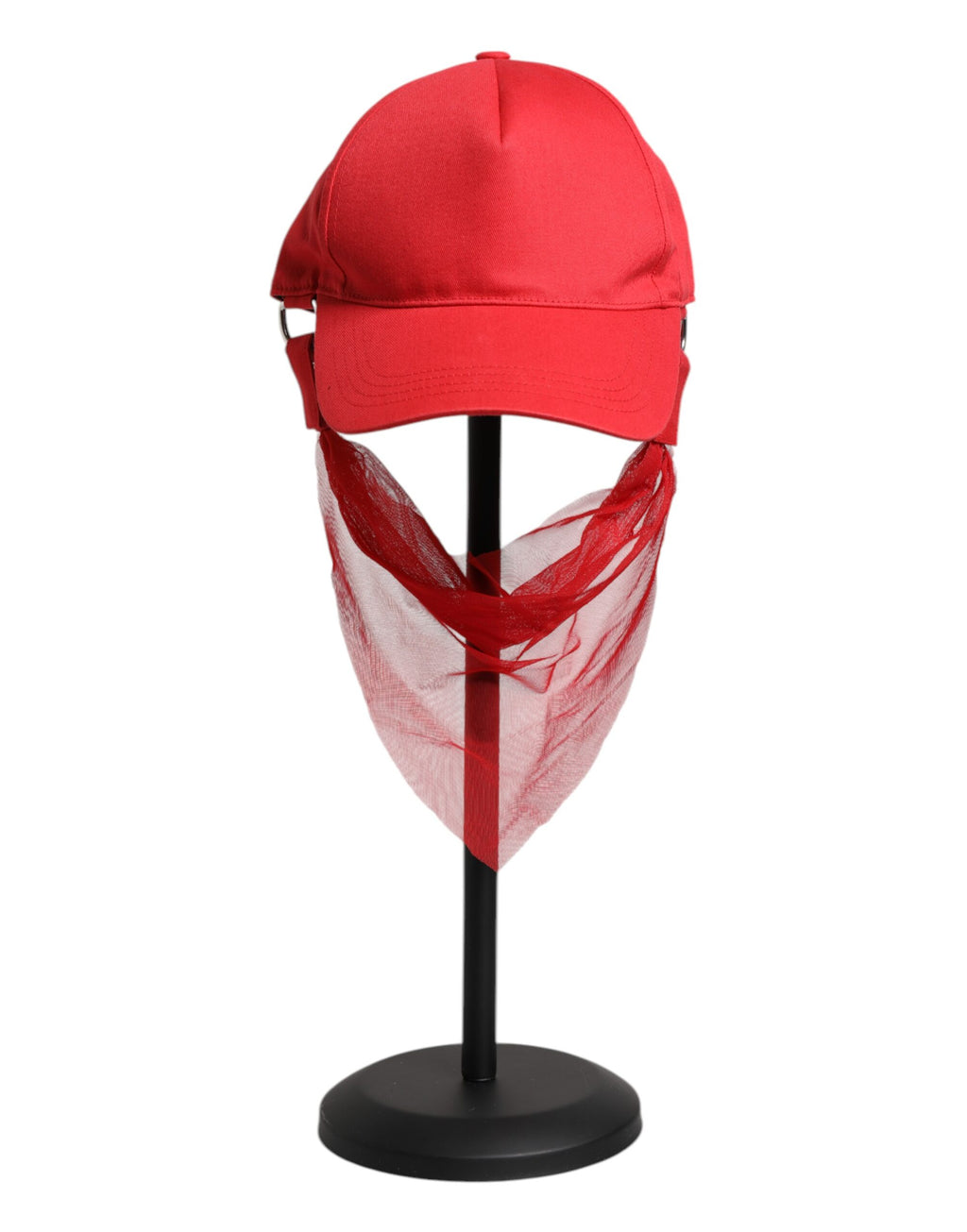 Dolce & Gabbana Red Cotton 6-Panel Women's Baseball Cap – Silk Lining, Logo, Italian