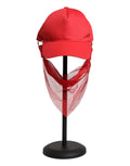 Dolce & Gabbana Red Cotton 6-Panel Women's Baseball Cap – Silk Lining, Logo, Italian
