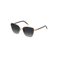 Furla Gold Metal Sunglasses – Square Frame, Smoke Lenses, Logo, Women's, Italian