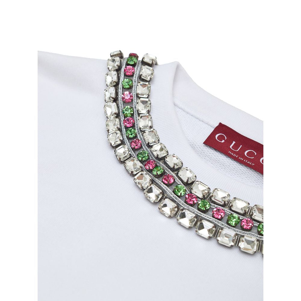 Gucci White Cotton Sweatshirt