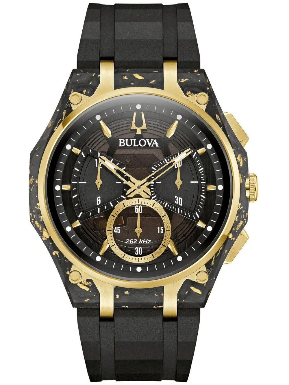 BULOVA 98A328 Chronograph Watch - Quartz Movement, Sapphire Crystal, 3 ATM, Men's