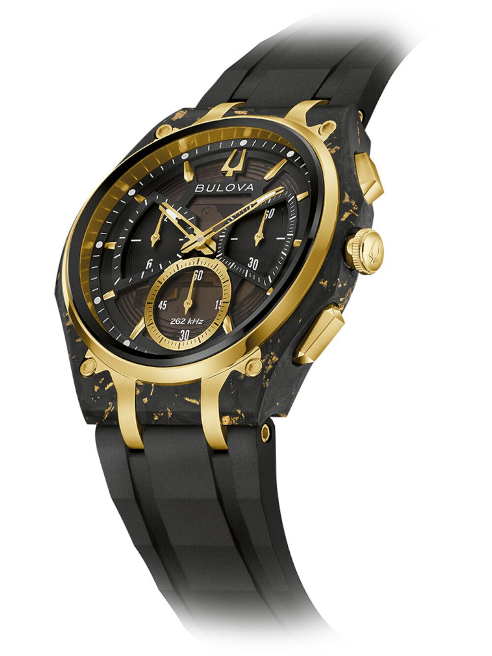 BULOVA 98A328 Chronograph Watch - Quartz Movement, Sapphire Crystal, 3 ATM, Men's