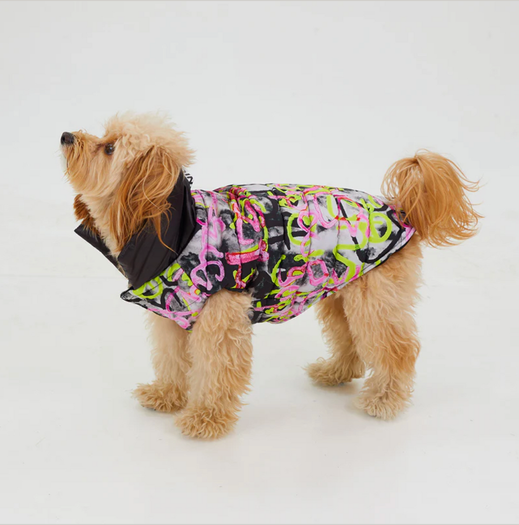 Graffiti Waterproof Puffer Jacket