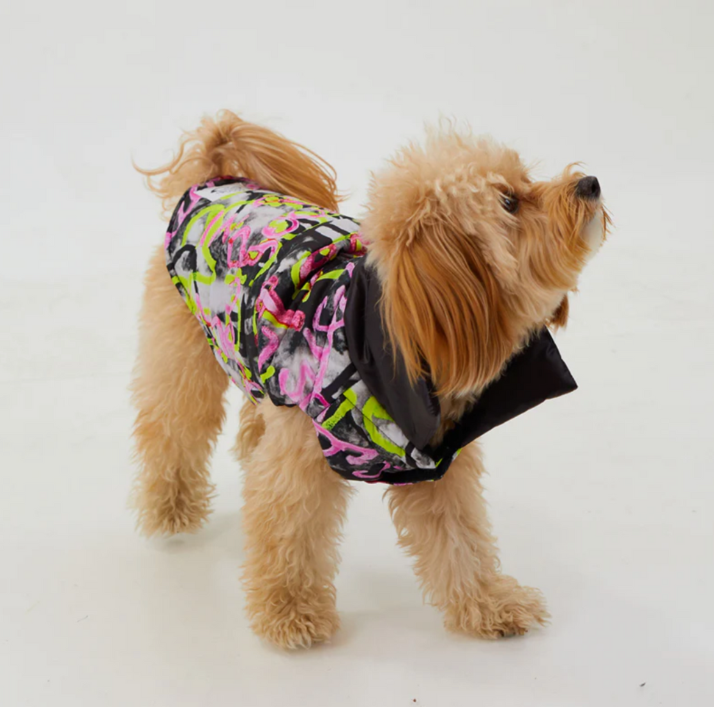 Graffiti Waterproof Puffer Jacket