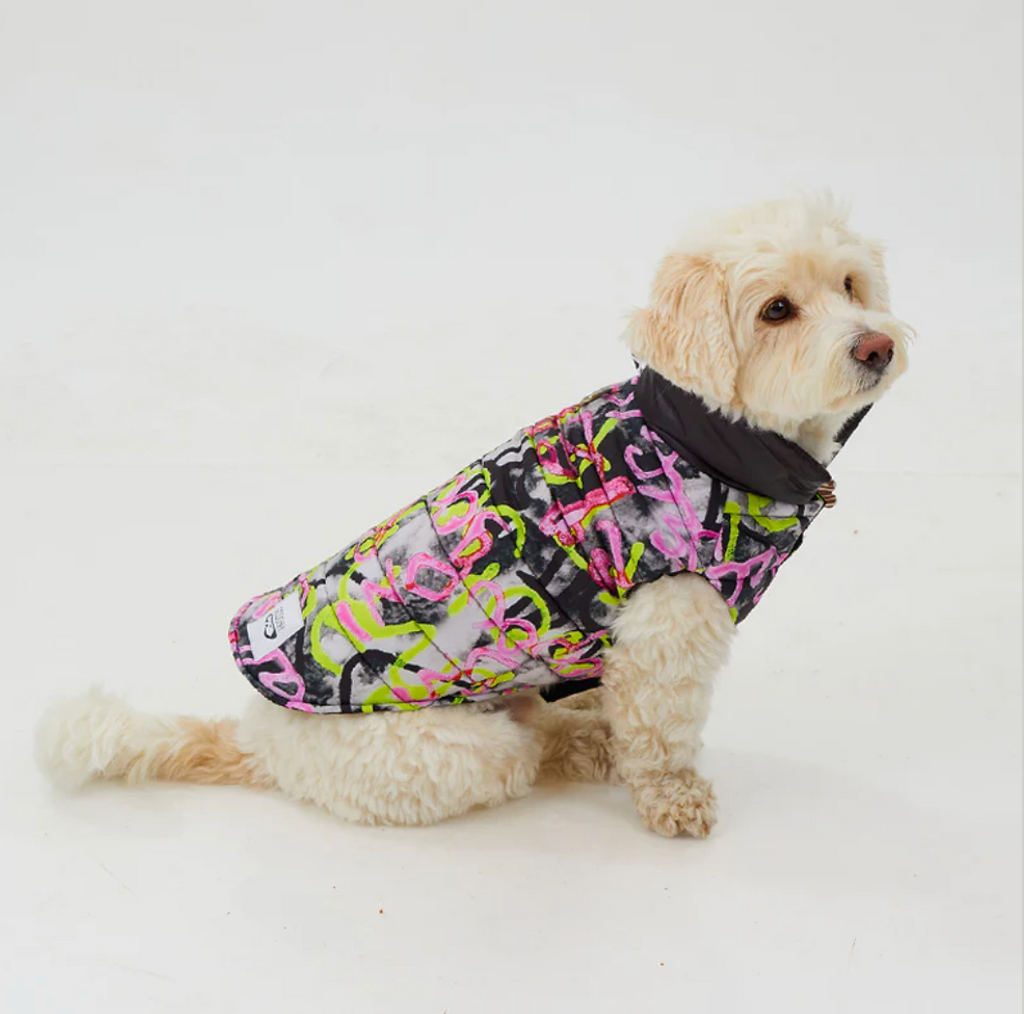 Graffiti Waterproof Puffer Jacket